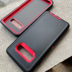 Galaxy s10 Plus military graded dual layers shock defender case